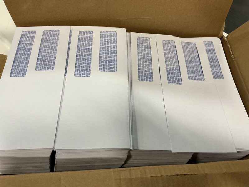 Condition photo showing New/Like New for #9 Double Window Security Envelopes, HERKKA No.9 Double Window Business Envelopes Designed for Quickbooks Invoices and Business Statements - Number 9 Size 3 7/8 Inch X 8 7/8 Inch - 24 LB - 1000 Pack
