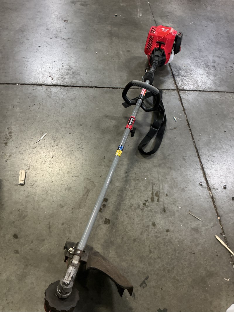 Condition photo showing As Is for craftsman ws4200 30-cc 4-cycle 17-in straight shaft attachment capable gas string trimmer edger conversion capable cmxgtamdss30
