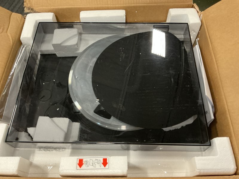 Condition photo showing As Is for Sony PS-LX310BT Belt Drive Turntable: Fully Automatic Wireless Vinyl Record Player with Bluetooth and USB Output Black