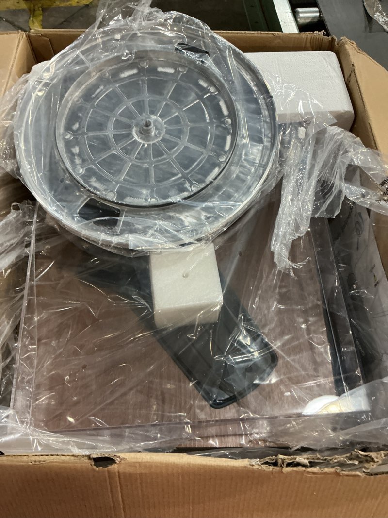 Condition photo showing As Is for ONE-S Vinyl Record Player with Bluetooth Input/Output, All-in-One Vintage Turntable Built in Speakers, Phono Preamp & DSP, AT-3600L Cartridge, 33/45 RPM (Walnut)