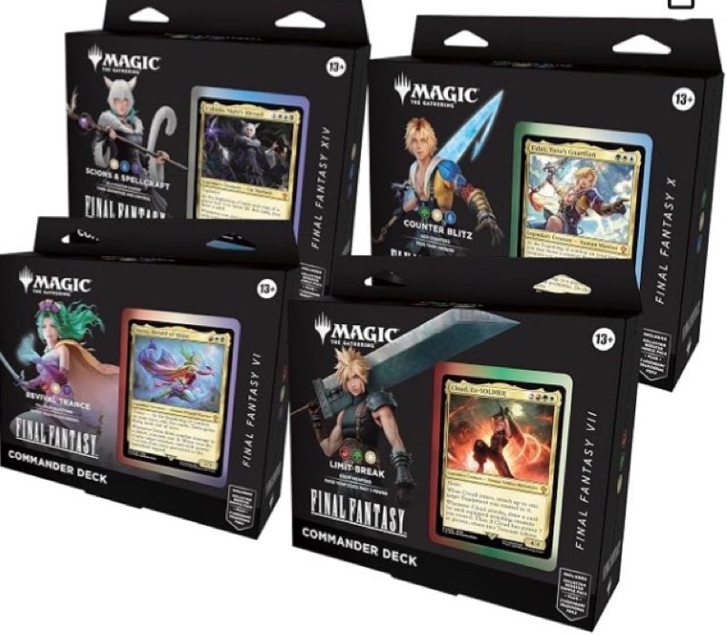 magic: the gathering - final fantasy commander deck bundle (includes all 4 decks)