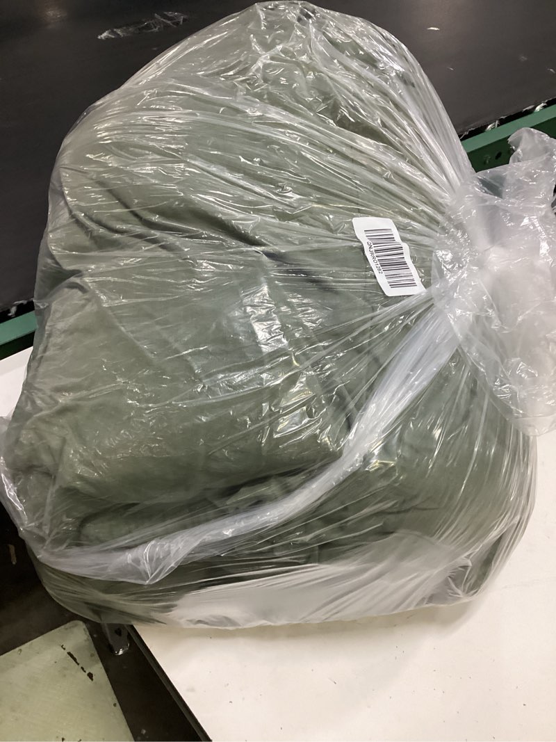 Condition photo showing As Is for quince organic cotton gauze dream quilt set, king/cal king, olive