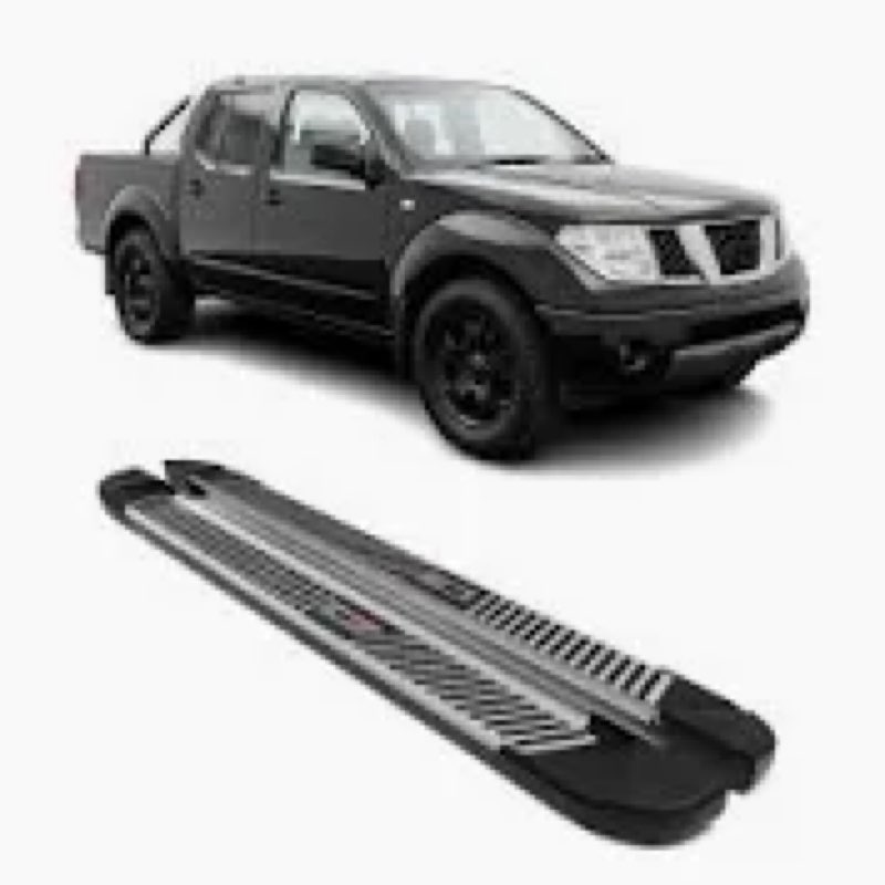 KUIPERAUTO 6" Running Boards Side Steps Compatible with Nissan Frontier 2005-2024 Crew Cab 4 Full Do