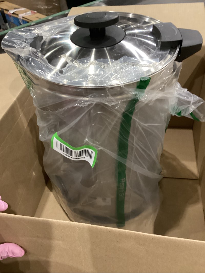 Condition photo showing Good Condition for sybo 40 cup coffee urn, commercial grade stainless steel percolate coffee maker, removable filter, easy to clean, hot water urn for catering, hot beverage dispenser with cool-touch handles, 6l, grey 40 cup grey