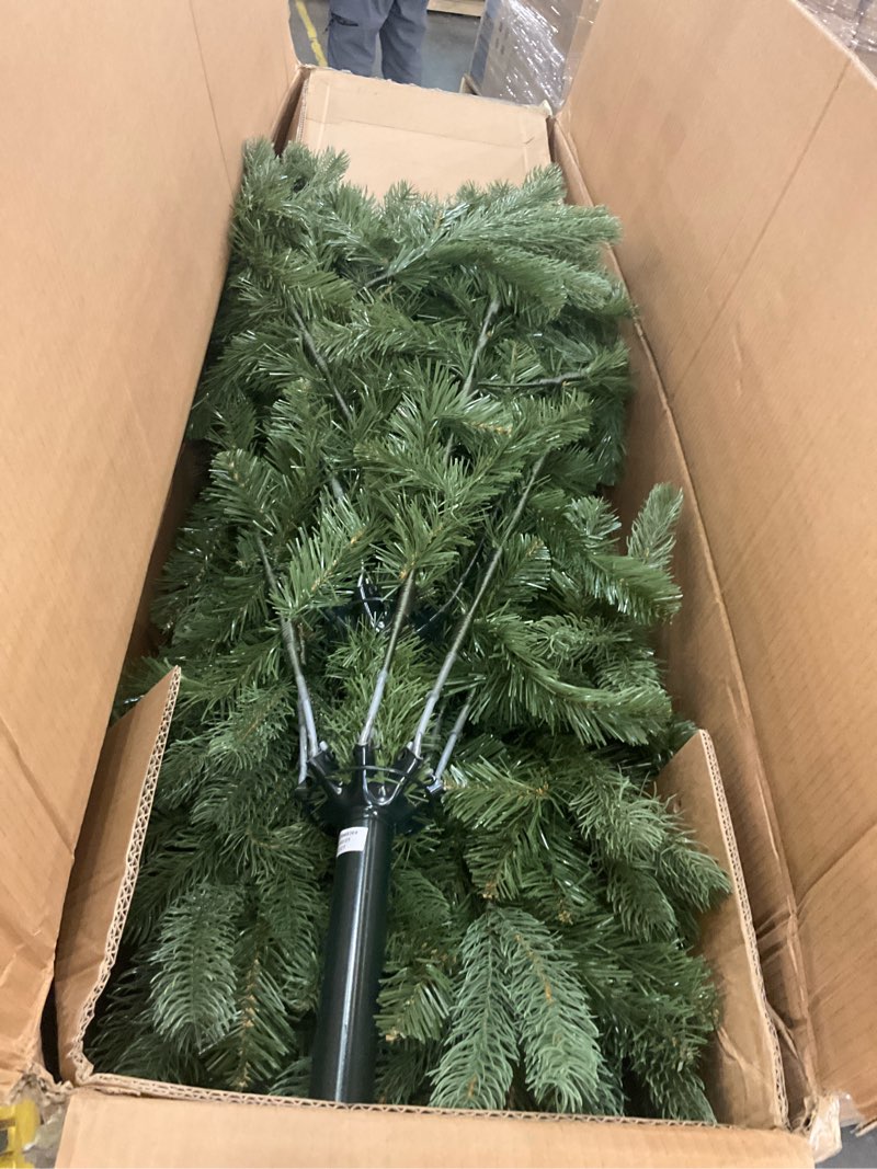 Condition photo showing Good Condition for National Tree Company 7 ft Unlit Downswept Douglas Fir Artificial Christmas Tree, 1,539 Tips, Includes Stand, Green 7ft