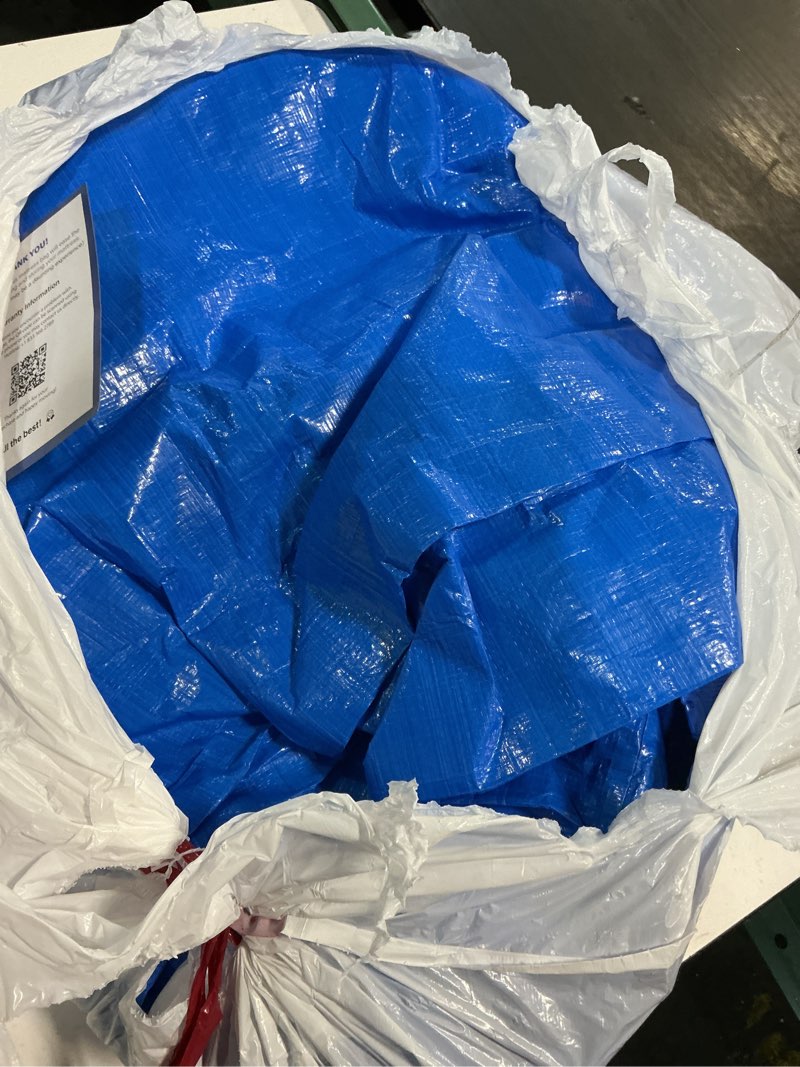Condition photo showing As Is for Mattress Bags for Moving, BETU Mattress Protector Waterproof Mattress Cover Twin Size Storage Bags with 8 Heavy-Duty Handles and Zipper for College Bed Extra Thick Large Reusable (77"x42"x15" Blue) Twin 1 Pack (77”x42”x15") Blue