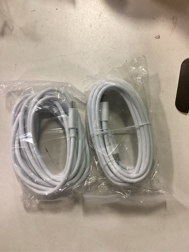 Condition photo showing As Is for iPhone 17 16 Pro Max Charger Fast Charging, 45W Dual USB C Fast Charger Block with 10 FT Long Type C Charging Cable Cord for iPhone 17 Pro Max/17 Pro/Air/17/16/16Pro/16ProMax/Plus/15/S24/S25 10 FT White