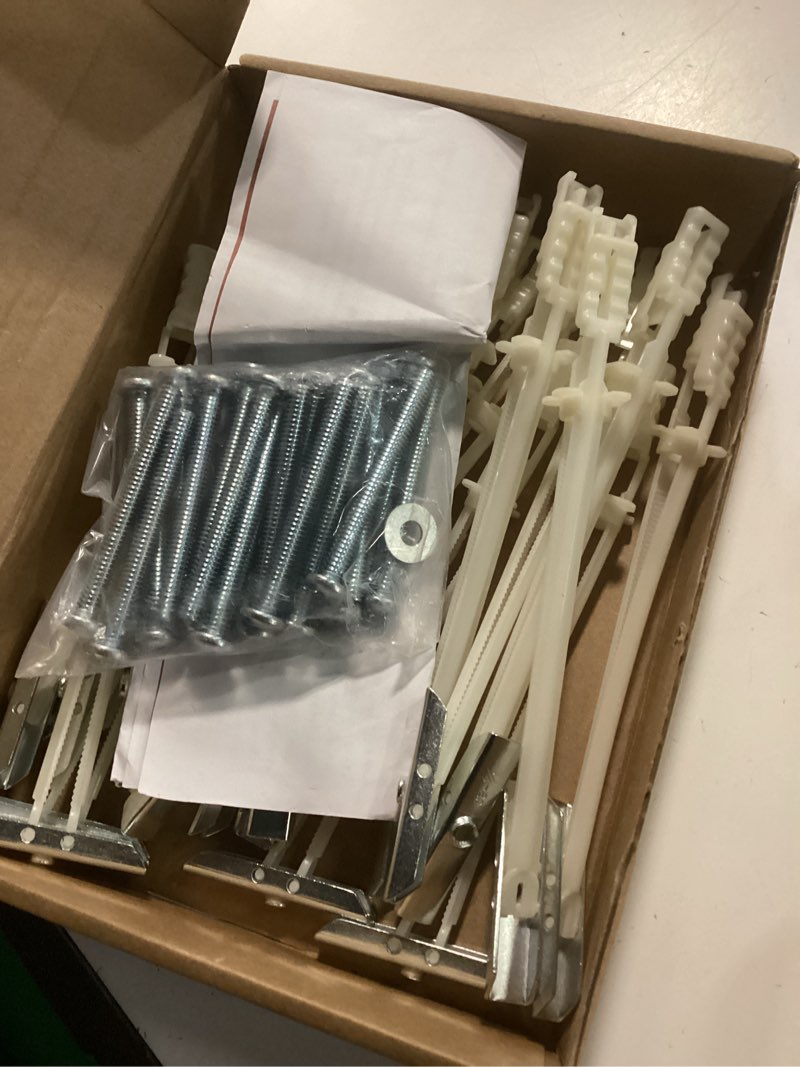 Condition photo showing Good Condition for drywall anchor with included bolts and washers for 1/4”-20,toggle bolt,heavy duty hollow drywall anchors for tv mounting kit, hollow-wall anchors screws kit that hold 270 lbs-21pcs