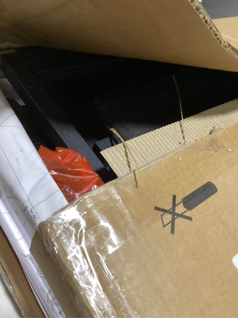 Condition photo showing As Is for DLisiting Small Desk with Fabric Drawers for Bedroom, 32 Inch Gaming Desk with 2 Drawers for Small Space, Study Writing Table PC Desks, Black Black 31.5"
