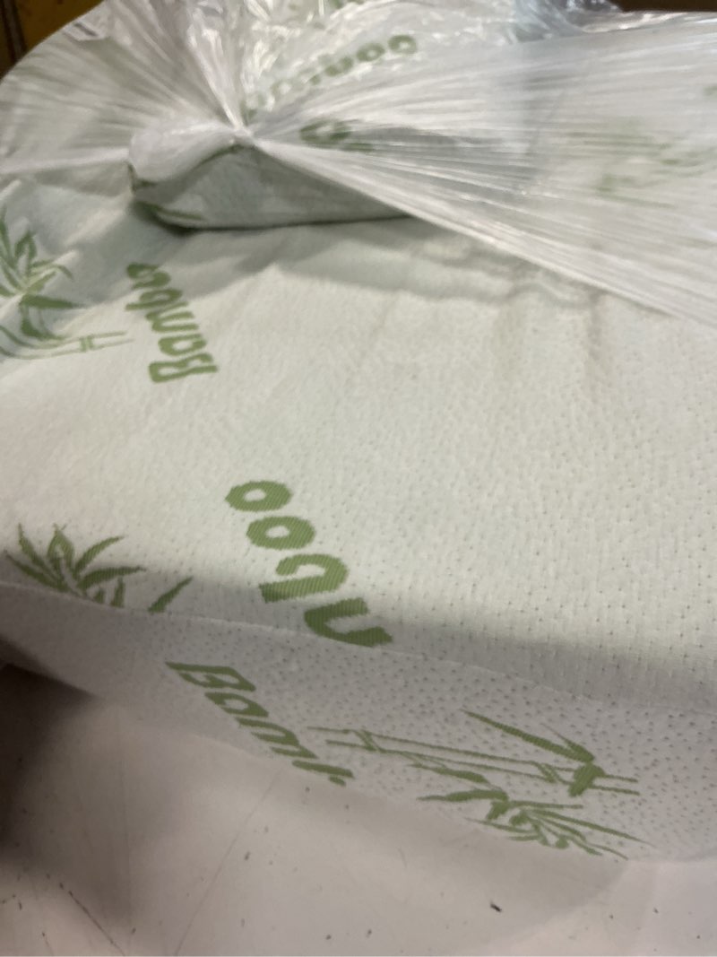 Condition photo showing As Is for extra wide wedge pillow for acid reflux relief,mattress wedge,inclined mattress elevator,bed wedge pillow for sleeping,gerd snoring,post surgery (5" height,twin 39"x26"x5") 5" height-twin size (39x26x5 inches)