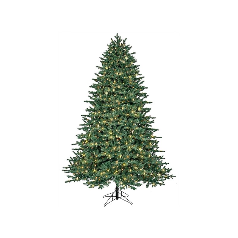 ge 7.5-ft aspen fir easy shape pre-lit led artificial christmas tree 23119