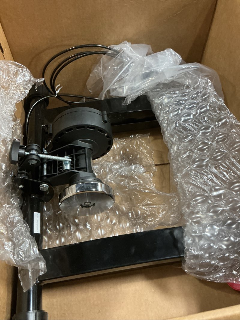 Condition photo showing Good Condition for sportneer bike trainer - magnetic stationary bike stand for 26-28" & 700c wheels - adjustable 6 level resistance bike trainer stand for indoor riding with quick release lever & front wheel riser block black with thru axle adapter