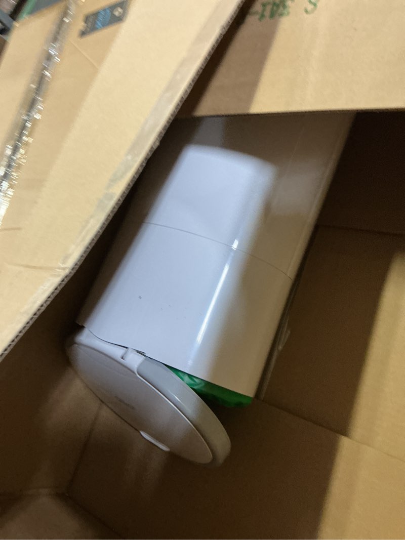 Condition photo showing As Is for Diaper Dekor EKO Classic Diaper Pail, White | ONLY Eco-Friendly Diaper Pail Made with 70% Recycled Materials | Hands-Free: Step–Drop–Done | Cost-Effective Refill System Eko White