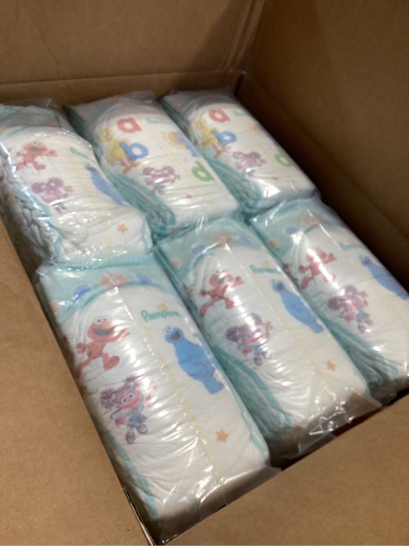 Condition photo showing As Is for pampers diapers - baby dry - size 4, 150 count, absorbent disposable infant diaper (packaging may vary) size 4 150