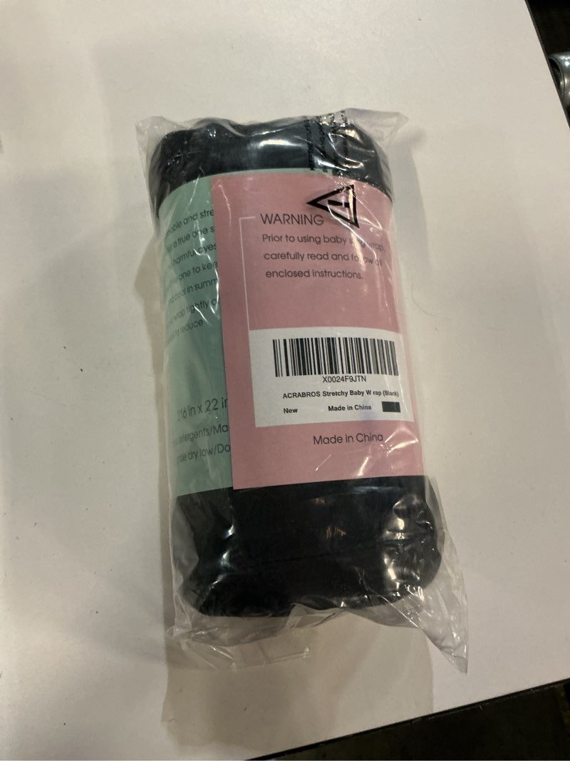 Condition photo showing New/Like New for acrabros baby wrap carrier,hands free baby carrier sling,lightweight,breathable,softness,perfect for newborn infants and babies shower gift,black