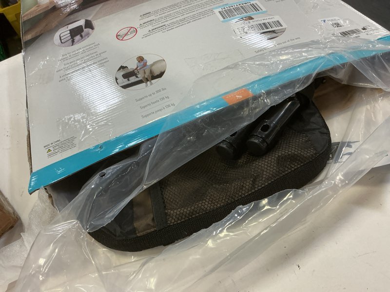 Condition photo showing Good Condition for stander ez adjust bed rail, adjustable senior bedrail and safety assist railing for elderly adults with organizer pouch, astm safety approved guard-rail, black