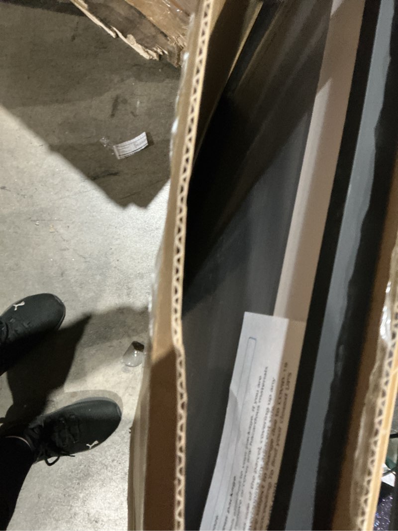 Condition photo showing Good Condition for upsimples 24x32 poster frame, display pictures 20x28 with mat or 24 x 32 without, wall hanging picture frames, black, 1 pack black 24x32