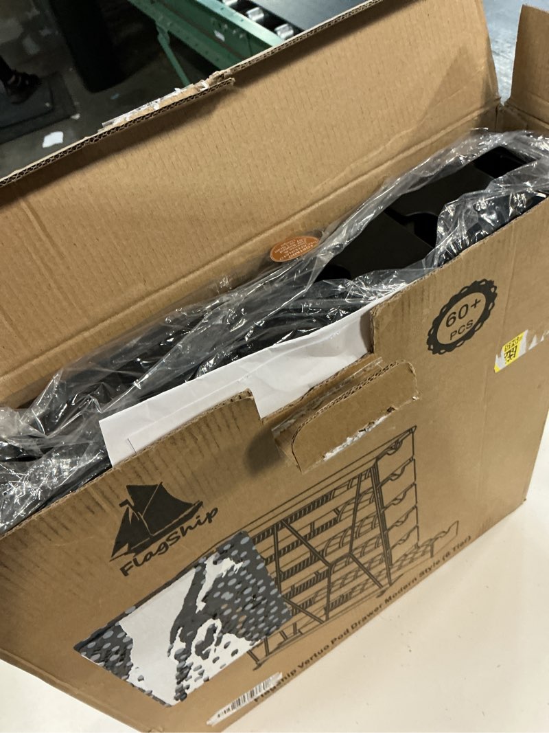 Condition photo showing New/Like New for flagship 3-tier nespresso pod holder & vertuo coffee capsule organizer - black metal space-saving storage holds 30+ pods fits all size vertuo pod 3 tier