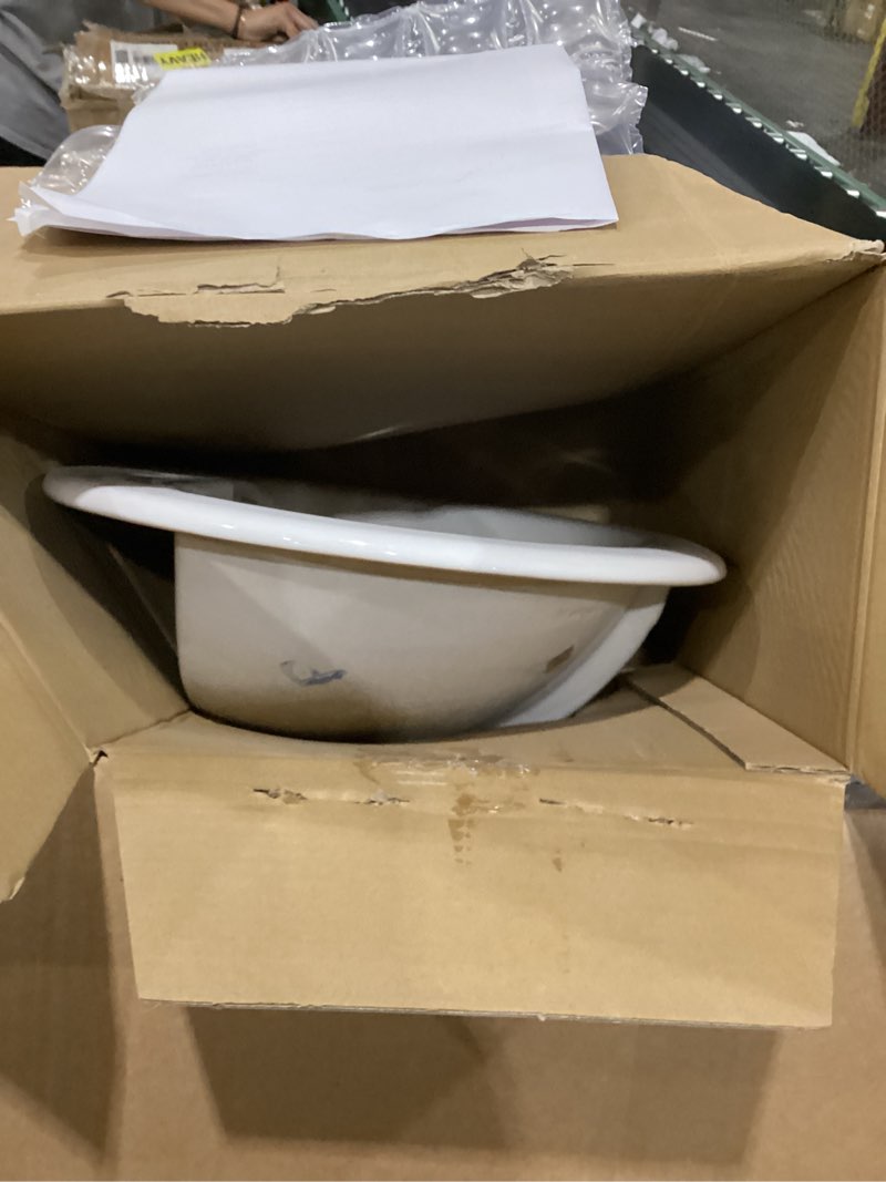 proflo pf19164 rockaway 19" oval vitreous china drop in bathroom sink with overflow and 3 faucet holes at 4" centers - white 19x16.5x7.88 inches white