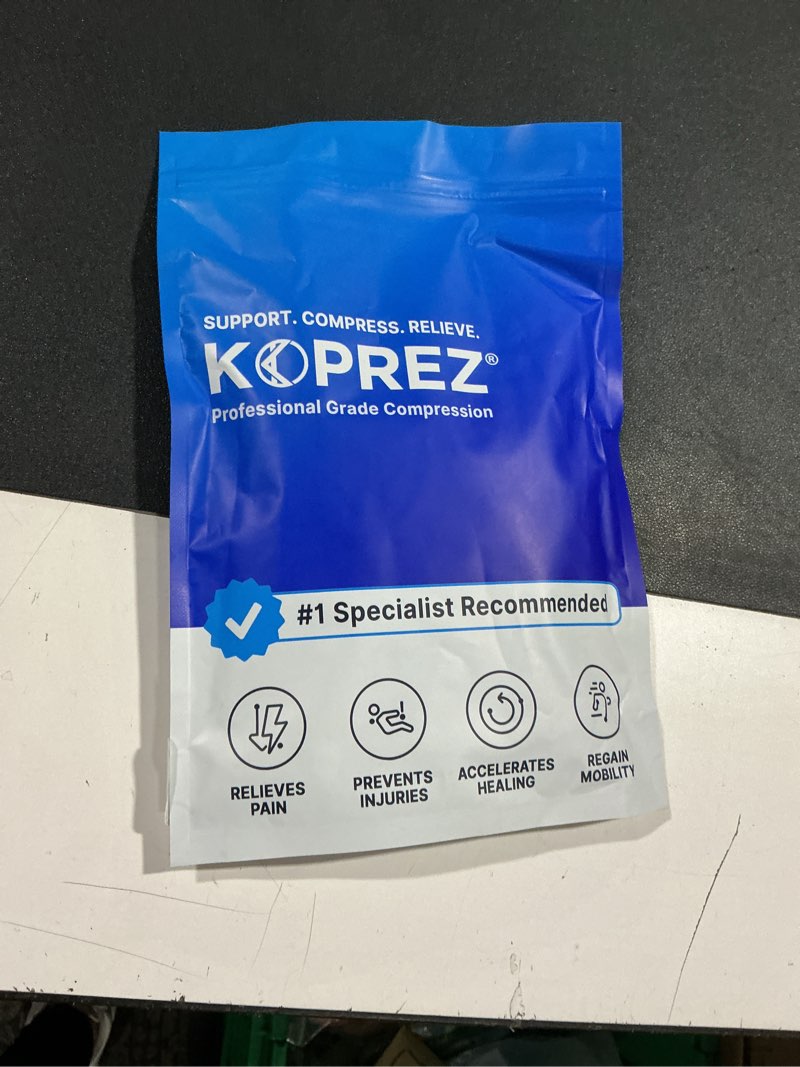 Condition photo showing New/Like New for koprez plantar fasciitis sleeve - plantar fasciitis relief, plantar fasciitis socks, ankle compression sleeve, ankle support for women, plantar fasciitis brace, ankle sleeve, ankle support men x-large black 1