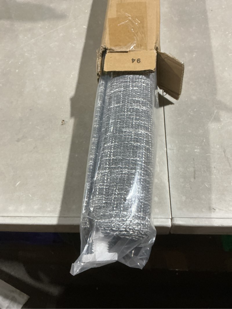 Condition photo showing Good Condition for no tools no drill cordless roman shades for indoor windows 100% blackout, for window size 34" w × 64" h charcoal charcoal 34" w × 64" h