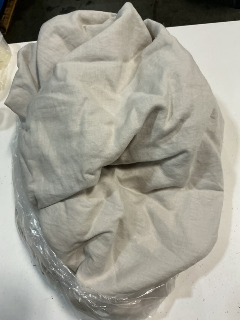 Condition photo showing As Is for quince european linen duvet cover set, king/cal king, sandi