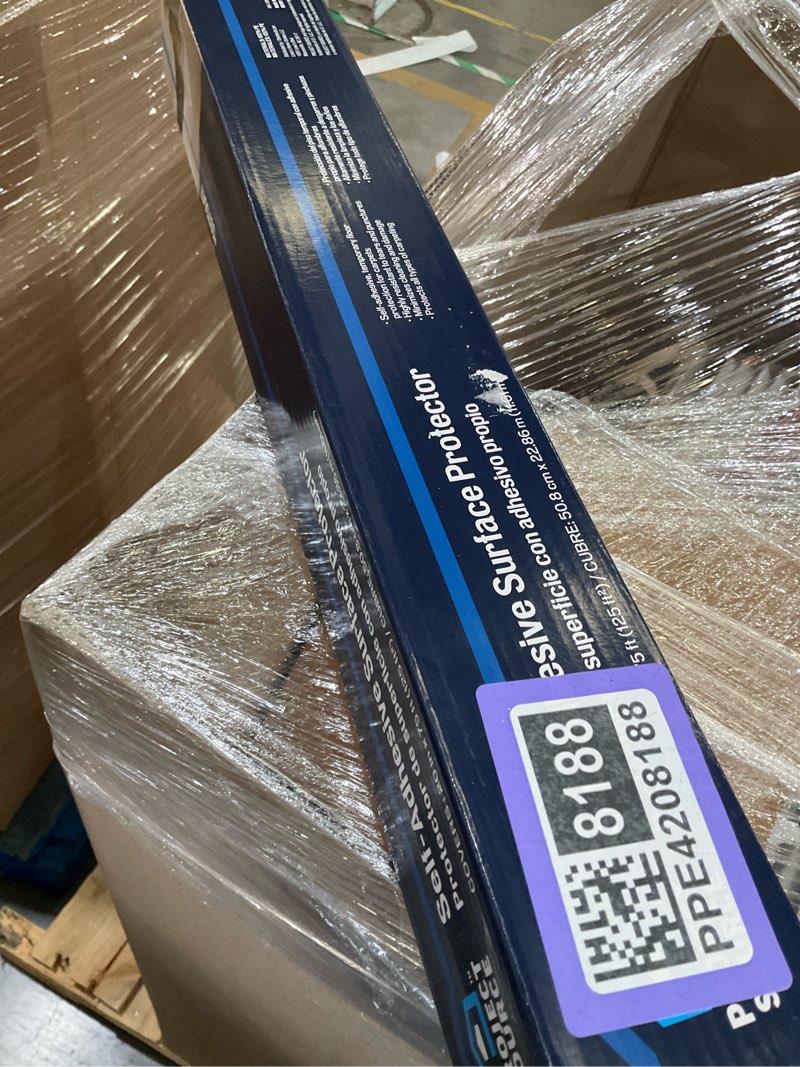 Condition photo showing As Is for project source 1.66-ft x 75-ft clear 2.499-mil light-duty plastic sheeting