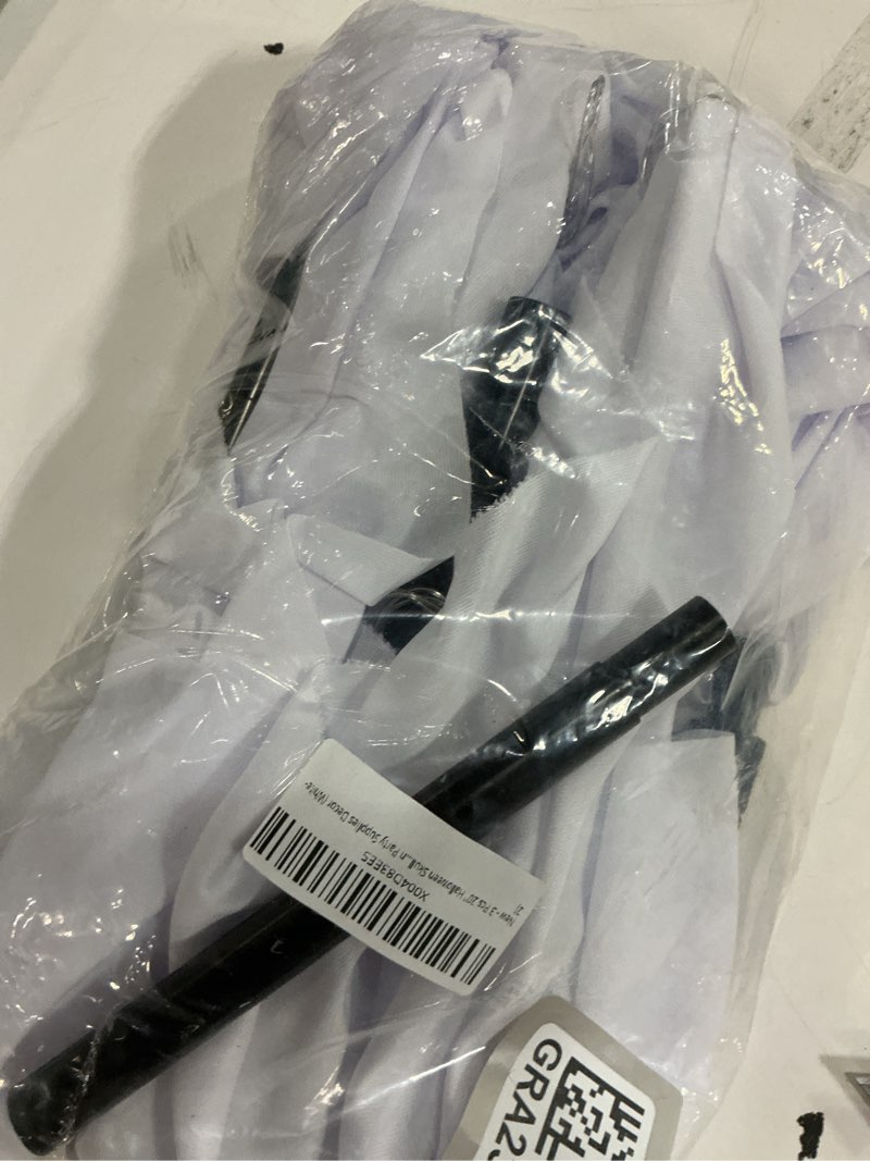 Condition photo showing Good Condition for 3 Pcs 20'' Halloween Skull Ghosts with LED Light - Flying Ghost Decor for Halloween Outdoor Decoration, Haunted Haunted House Prop, Halloween Party Supplies Decor (White-2)