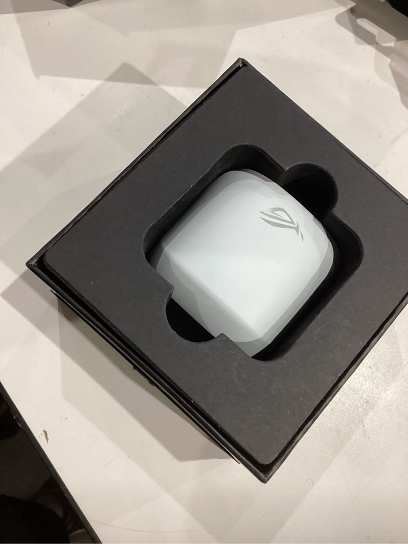 Condition photo showing Good Condition for ASUS ROG Cetra True Wireless Gaming Earbuds – Bluetooth, Low-Latency, ANC Noise Cancelling, Touch Control, IPX4 Water Resistant, 27Hr Battery, Wireless Charging, for PC, Mobile, Switch, Ally/X - White White Cetra True