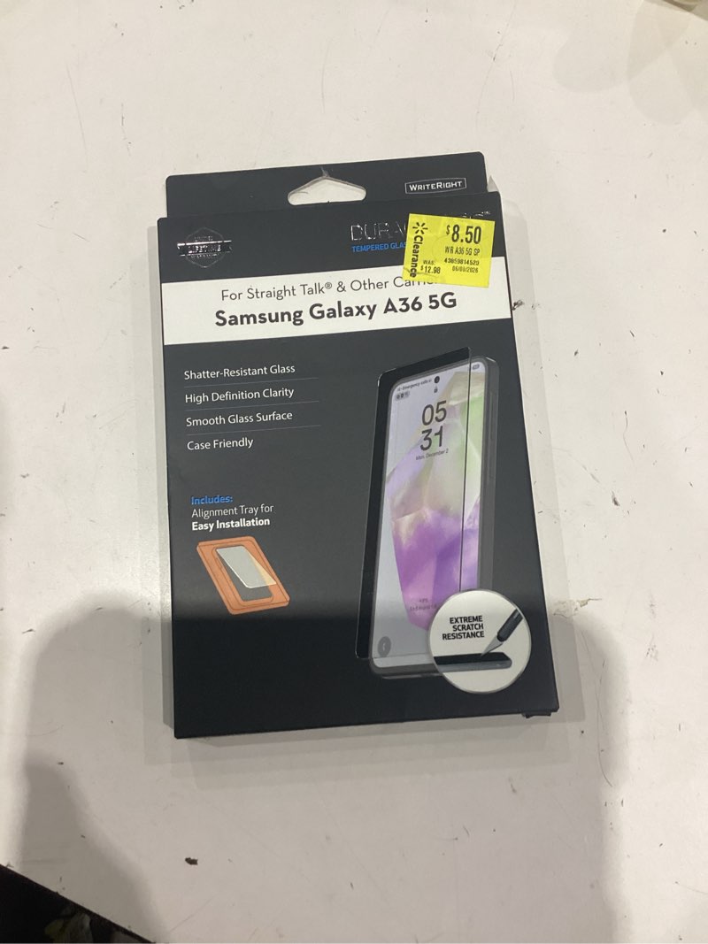 Condition photo showing Good Condition for duraglass tempered glass screen protector with quick installation tray for samsung galaxy a17 5g