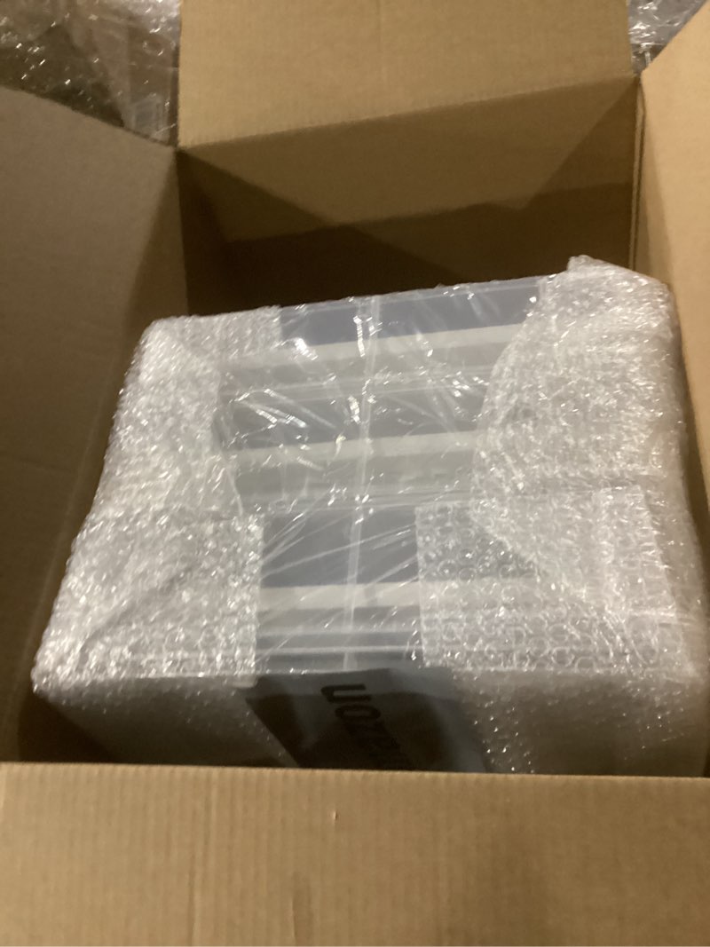 Condition photo showing Good Condition for 3 tier cupcake carrier with lid,holds 36 cupcakes or 3 large cakes food transporter container with 3 tier stackable layer insert