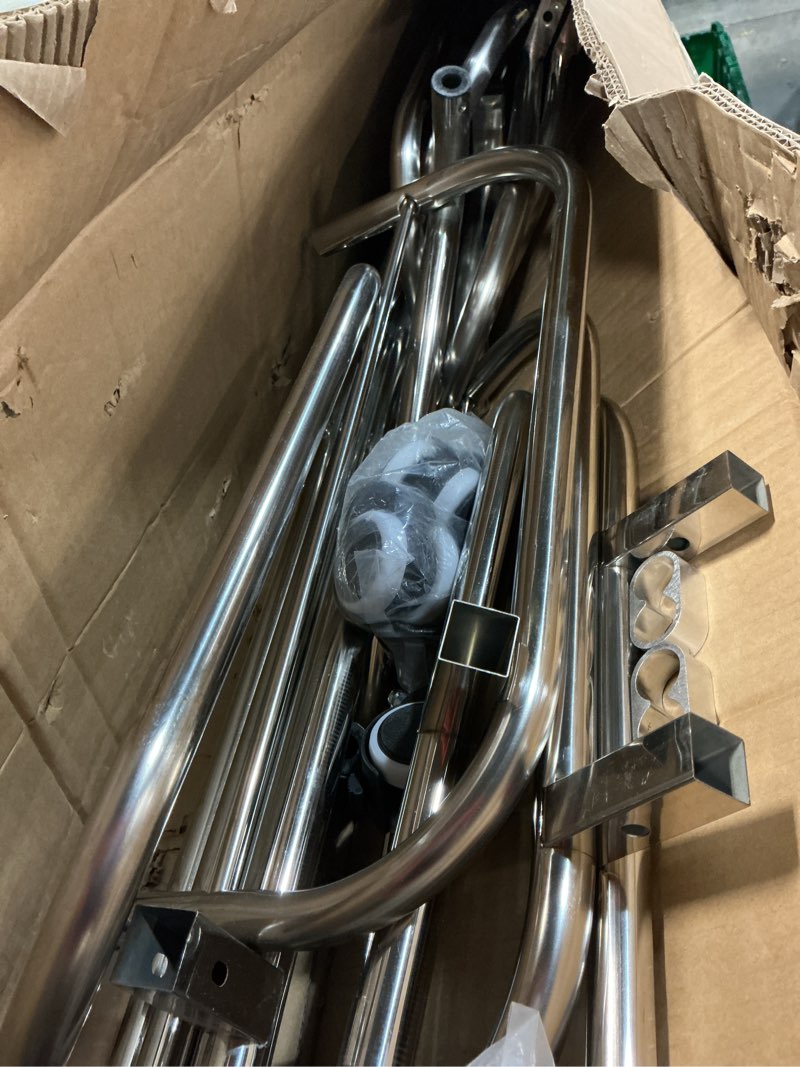 Condition photo showing As Is for tonchean 4-Panel Medical Privacy Screen with Wheels, 6 Ft Folding White Room Divider Portable Indoor Privacy Panel Waterproof Partitions and Dividers Freestanding for Clinics, Hospital & Nursing Home