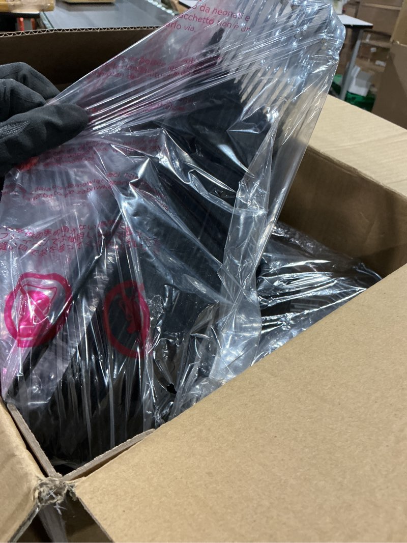 Condition photo showing Good Condition for house day black velvet hangers 60 pack, non slip clothes felt hanger heavy duty for coat, premium slim space saving suit hangers for closet organizer, 360° rotating silver hook black 60 pack