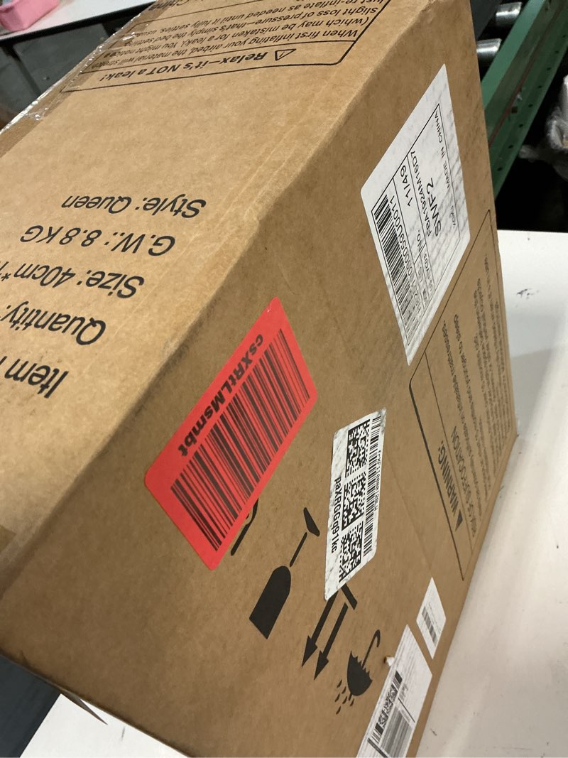 Condition photo showing Good Condition for Queen Air Mattress with Built in Pump, 18" Elevated Height, 48Hr Leak-Tested, Honeycomb Coil Support, 800 lbs Capacity, Fast 3-Min Inflation–Blow Up Mattress for Guest Room & Sleepover Queen (U.S. Standard)