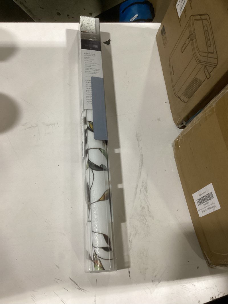 Condition photo showing Good Condition for Artscape Flight | Privacy Window Film with Vibrant Colored Pattern | Non-Adhesive & UV Protection | 