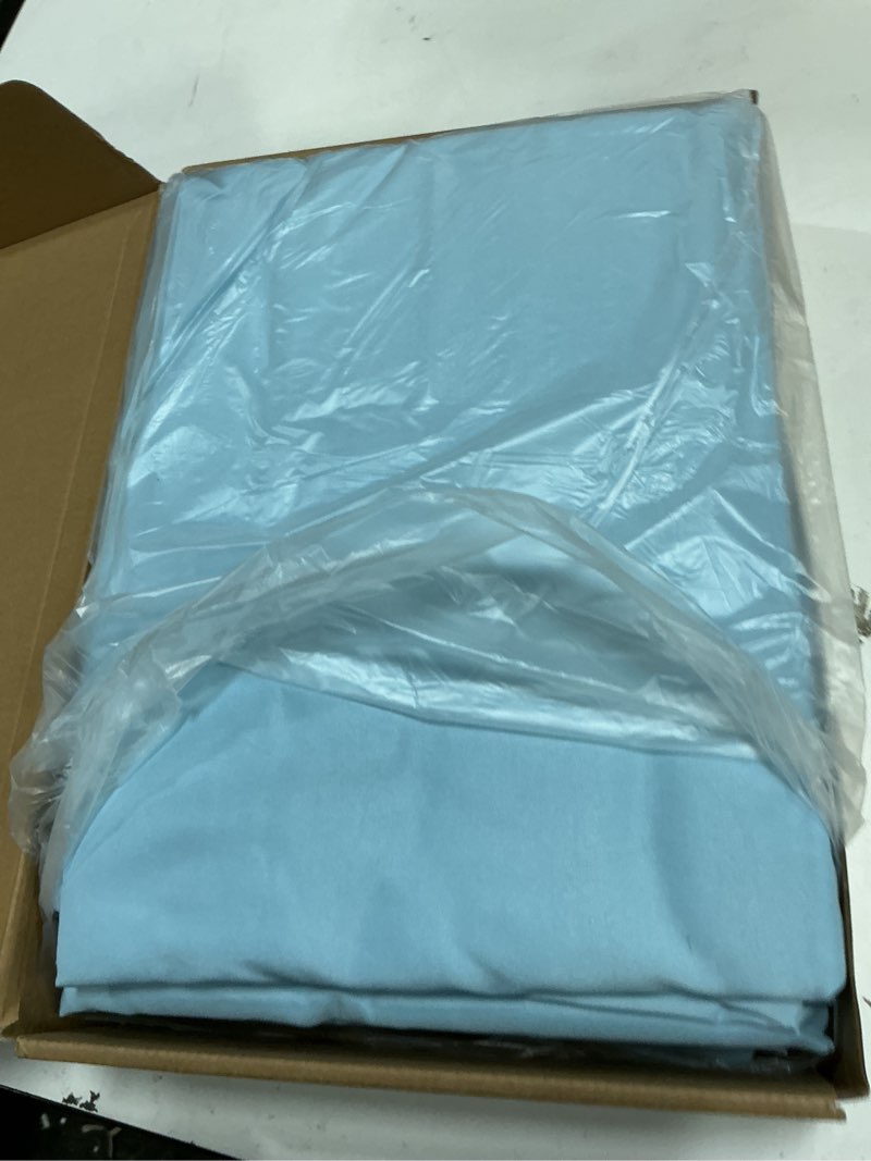 Condition photo showing Good Condition for p pothuiny 6 piece hospital bed sheet set, aqua blue brushed microfiber soft bedding for home/nursing/hospital bed, deep pocket fitted sheet 36"x80"+12", flat sheet & pillowcase 2 kits aqua blue