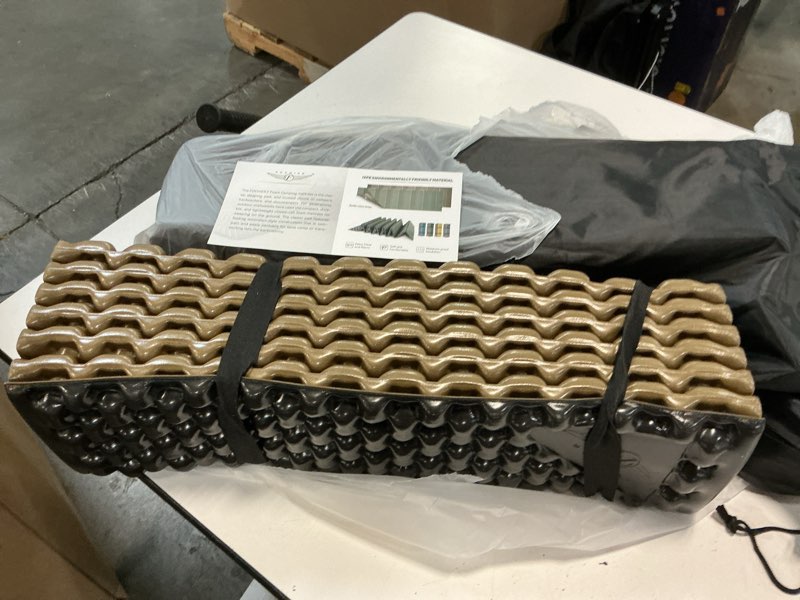Condition photo showing As Is for nc17105 camping seat mat with aluminium edging + ixpe 40 cm green nils camp