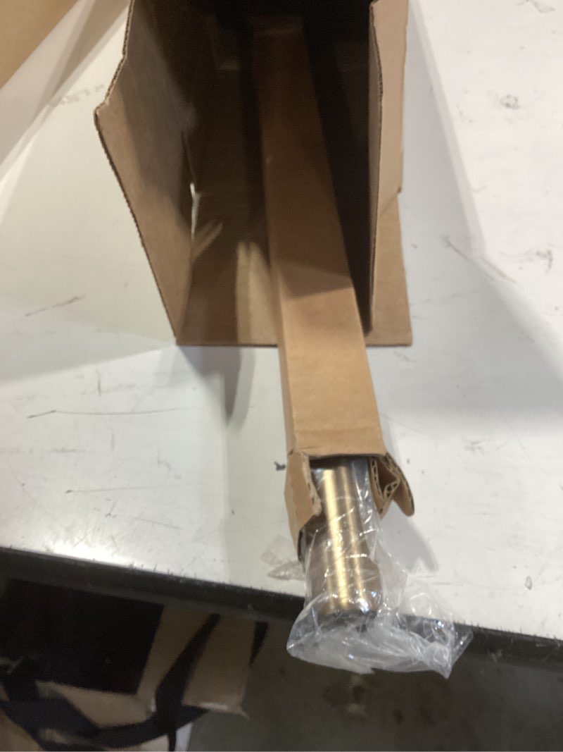 Condition photo showing Good Condition for ivilon window curtain rod decorative end cap design, 1 inch rod, 28 to 48 inch. warm gold 28" to 48" warm gold