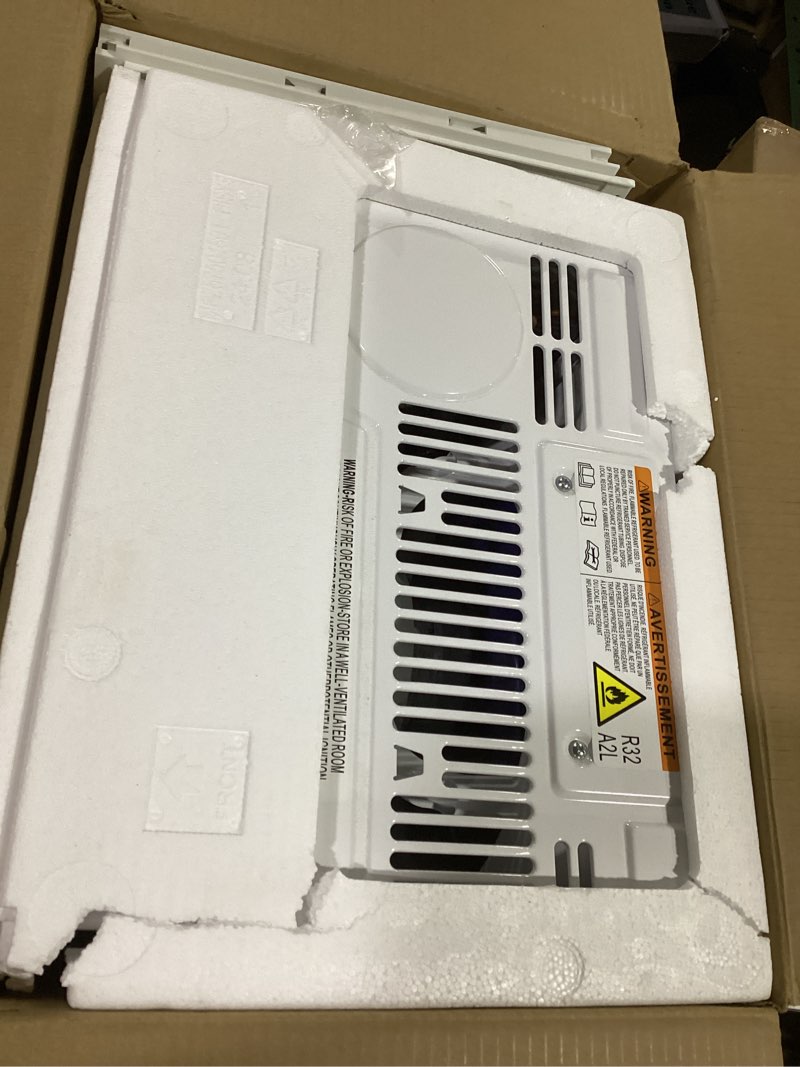 Condition photo showing Good Condition for lg 6000 btu window air conditioner[2024 new] remote control, wifi enabled works with lg thinq, alexa, hey google, washable filer ultra-quiet cools small room up to 250 sq.ft ac unit white lw6024rsmx white 1 count (pack of 1)