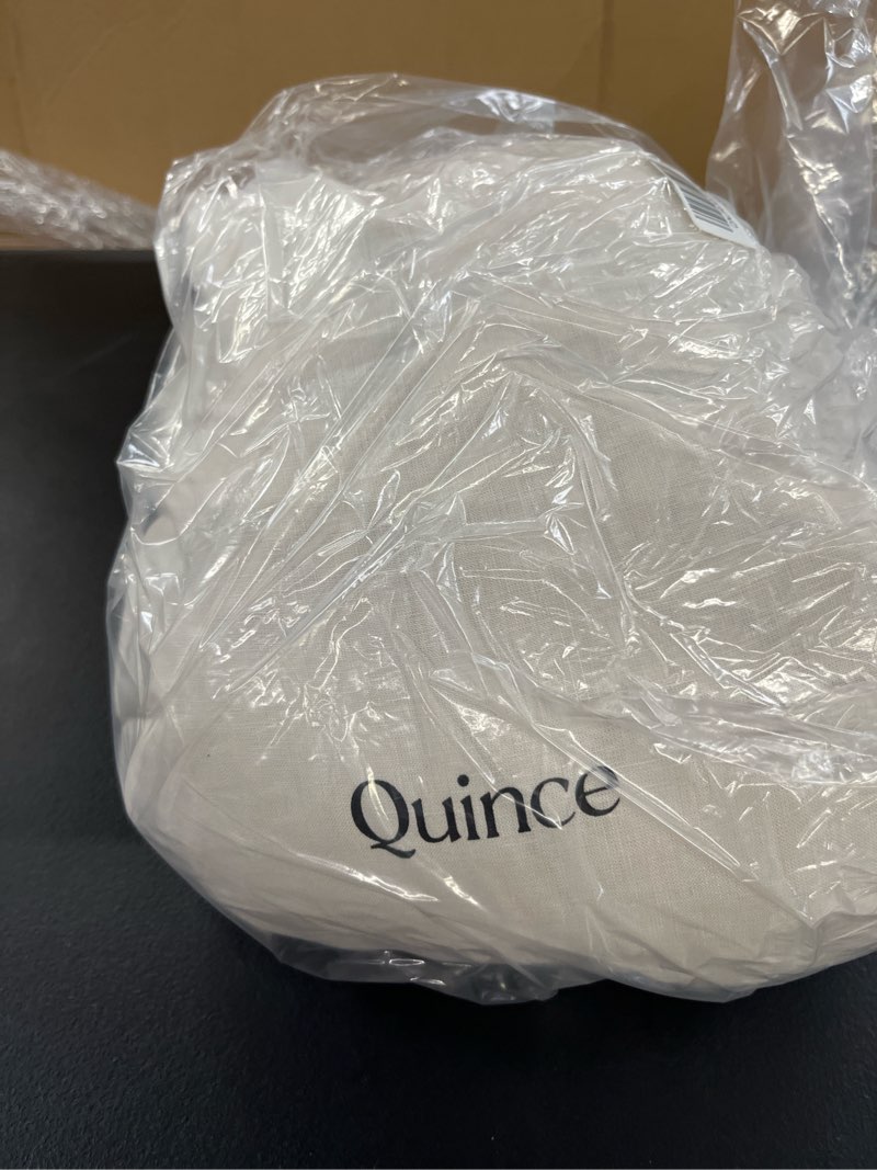 Condition photo showing Good Condition for european linen duvet cover set, queen, sand