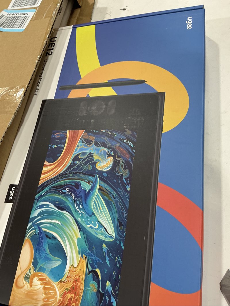 Condition photo showing New/Like New for ugee ue12 11.6 inch drawing tablet with screen, graphic tablet with full-laminated screen, 124% srgb color gamut, battery-free stylus & 8 shortcut keys, drawing pad compatible with windows/mac/android