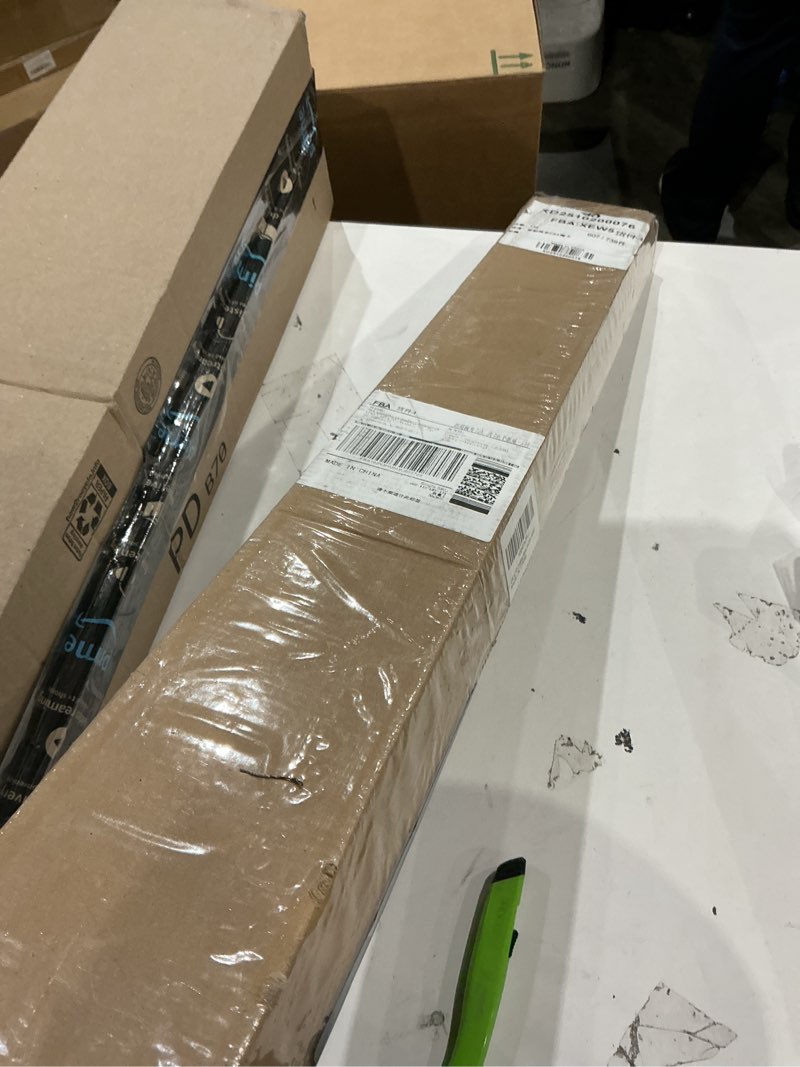 Condition photo showing New/Like New for cordless vinyl mini l blinds 30" w x 36" h, 1" slat white horizontal windows l blind for door, shades, camper, light filtering, interiors, arrive 1/2 inch narrower indoor 30"w x 36"h