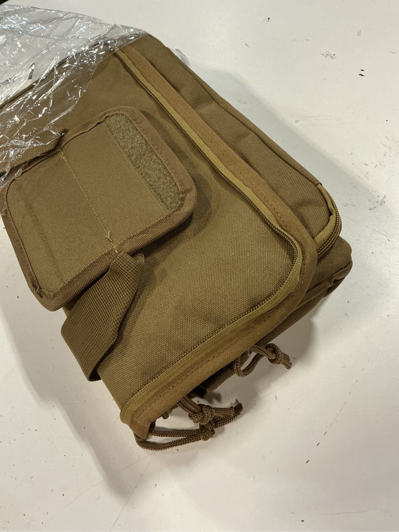 Condition photo showing Good Condition for Small Tool Bag with Anti-friction and Thick Padded Bottom, Tool Storage Organizer for Men, Tactical Bag, Range Bag, Multi-functional Work Tote for Repairman, Electrician, Carpenters (Khaki)