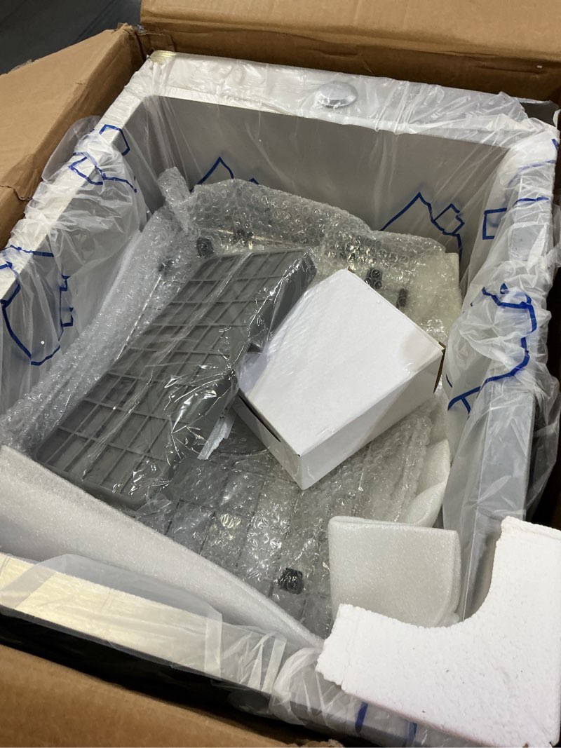 Condition photo showing Good Condition for Small Kitchen Sink,15x20 Inch Bar Sink Stainless Steel Drop In Small Kitchen Sink Ideal Choice For Small Space Nice As Toprmount Prep Sink,RV Kitchen Sink With Bottom Grid,Soap Mat And Drain Assembly 15x20 Stainless