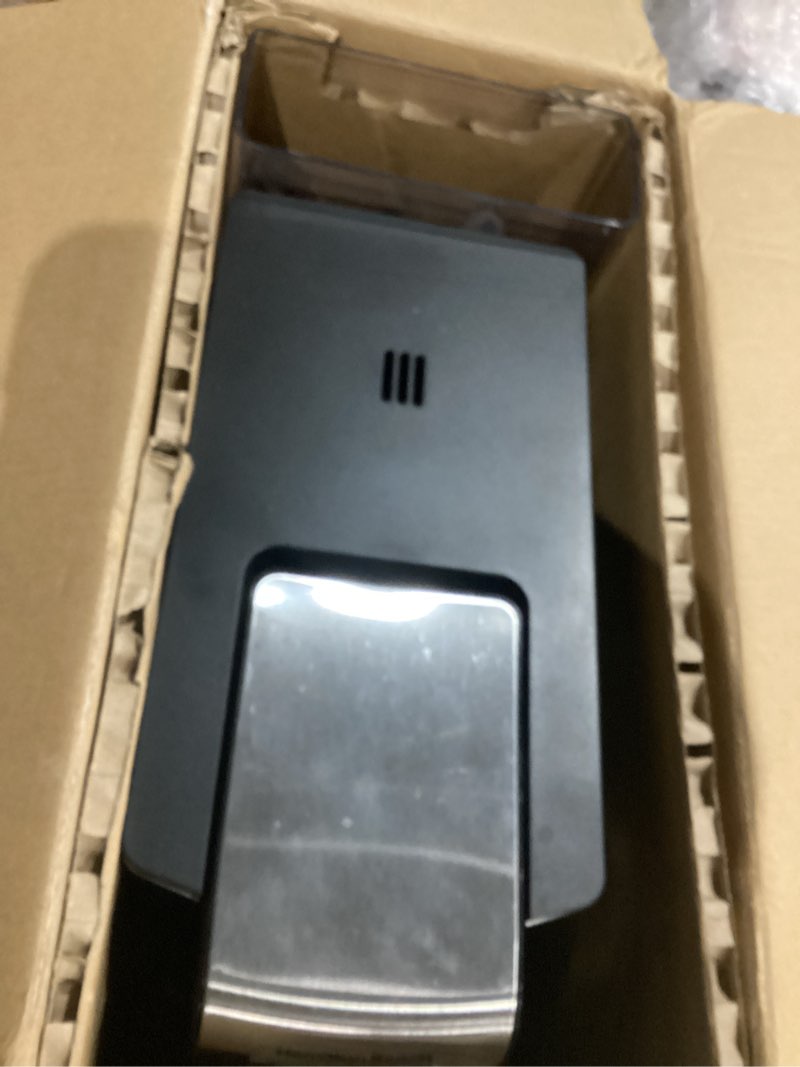 Condition photo showing As Is for Hamilton Beach FlexBrew Advanced 5-in-1 Programmable 12 Cup Drip and Single Serve Hot & Iced Coffee Maker with Movable 60 oz. Water Reservoir, Use Pod Packs and Grounds, Fast Brewing, Black (49924)