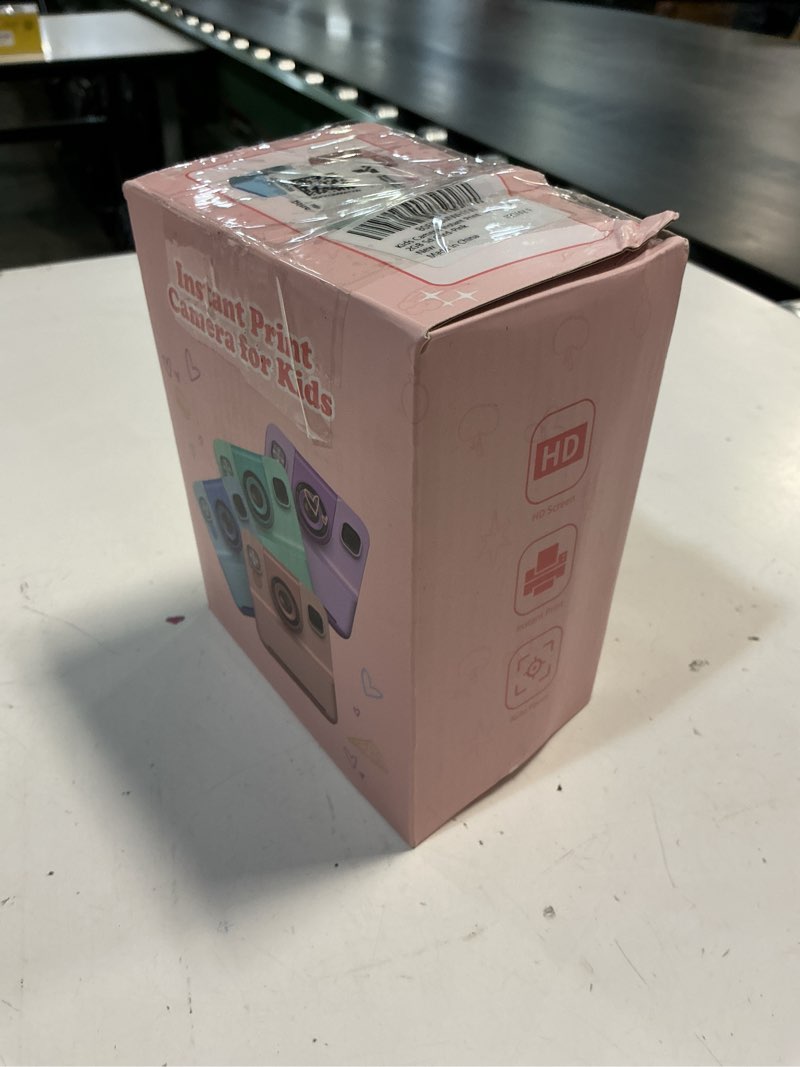 Condition photo showing Good Condition for kids camera instant print with flip lens, 1080p hd video inkless toddler digital camera with 32gb card, portable travel christmas birthday gift for 3-12 girls boys with 3 rolls print paper (pink)