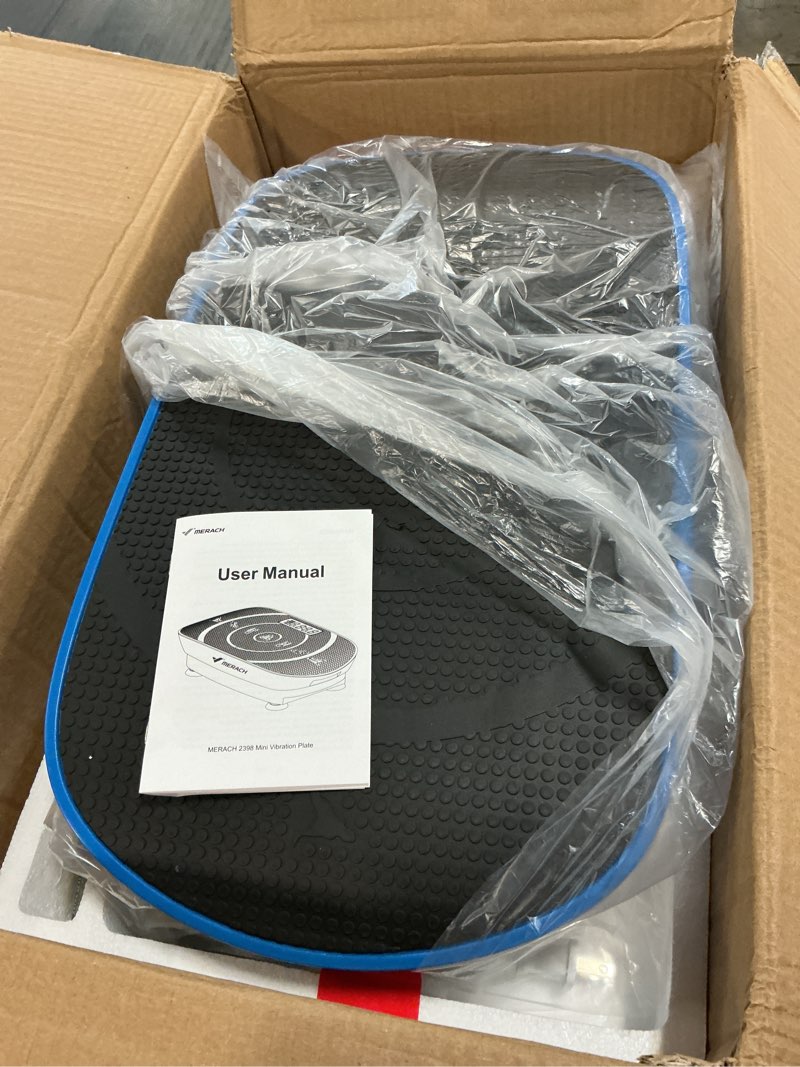 Condition photo showing Good Condition for merach vibration plate exercise machine, whole body workout equipment for women, bluetooth and silicone pedal, vibration plate with auto mode, vibrate fitness platform for home pro blue