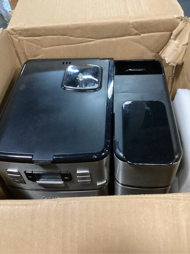 Condition photo showing As Is for cuisinart coffee center barista bar 4-in-1 coffee maker, single-serve pods compatible, coffeemaker, three brewing sizes, ss-4n1nas, black black 12-cup