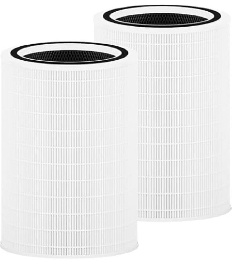 12010 hepa replacement filter compatible with clorox 11010 & 11011 air purifier, large rooms up to 1