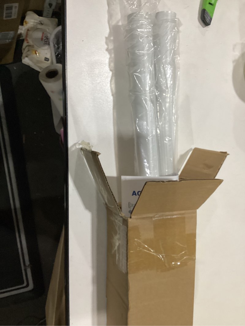 Condition photo showing Good Condition for white tension curtain rods 41-146 in extra long outdoor patio curtain rods no drilling adjustable heavy duty tension rods for windows bathroom living room curtains, rod diameter 1.26in